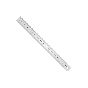 Regla metálica de 30 cm