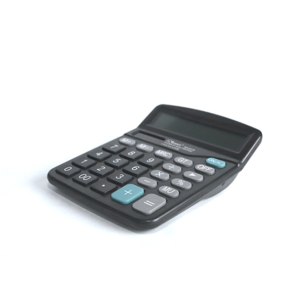 Calculadora de 12 dígitos modelo kk-837b solar y a pilas