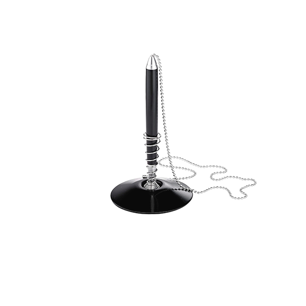 Bolígrafo con cadena metálica larga y base adhesiva sin blíster, 05 mm - JCP