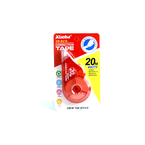 Corrector en cinta, Ancho 5 mm x largo 20 mts con protector de punta - XUEBA