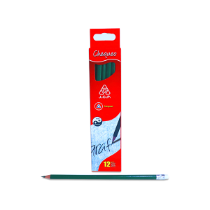 Lápiz verde con borrador de alto rendimiento y duración - JCP